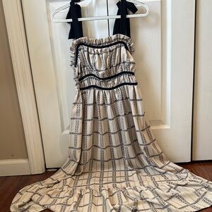 Bow Straps Midi Dress